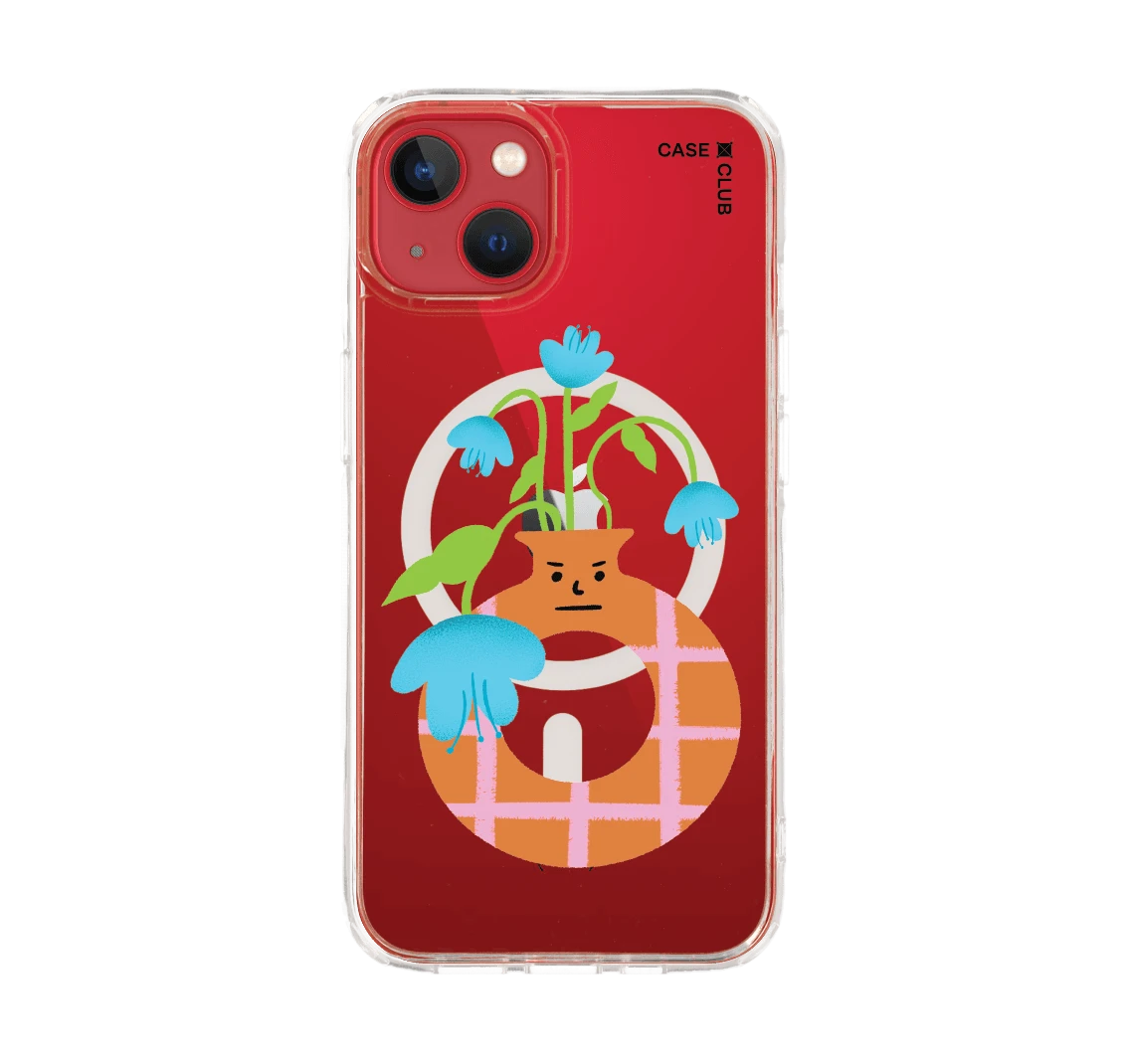 แจกันมินิมอลสีส้ม